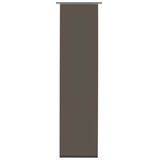 GARDINIA Flächenvorhang Stoff Entry Klettband 60 x 245 cm braun