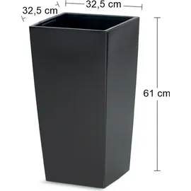 Prosperplast Urbi 49 Liter, Kunststoff, 32,5 x 32 x 61 cm Anthrazit