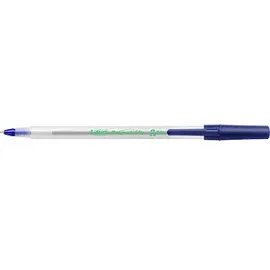 BIC Kugelschreiber Round Stic ECOlutions frostig-transparent, Schreibfarbe: blau,