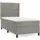 vidaXL Boxspringbett 100 x 200 cm Hellgrau