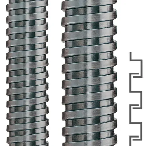 Flexa GmbH & Co 11011111008, Flexible metallische Leitung (FMC), Stahl, Galvanis