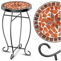 Kesser Mosaiktisch Blumenhocker rund 60 x 34 cm Braun