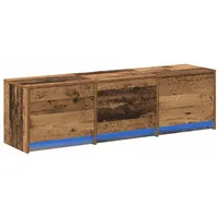 VidaXL TV-Schränke mit LED Altholz 140x34x40 cm Holzwerkstoff