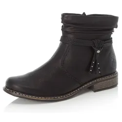 Stiefelette, mit Zierriemchen, Gr. 39, schwarz, , 86163207-39