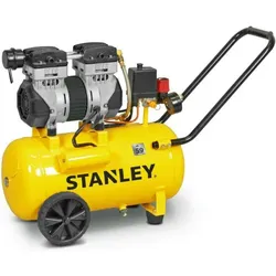 Stanley DST 150/8/50 SXCMS1350HE - Elektrischer Kompressor mit Wagen - 50 Liter oilless - leise