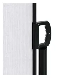 vidaXL Seitenmarkise 100 x 500 cm Weiß Polyester