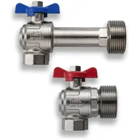 Kermi Eck-Kugelhahnset 1 AG x 3/4 IG