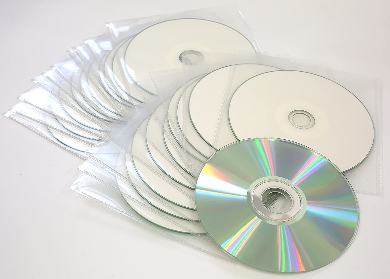 20 x Ritek Professionelle weiße Tintenstrahldrucker beschreibbare Rohlinge CD-R Discs mit einer Schreibgeschwindigkeit von 52x in Dragon Trading Kunststoffhüllen mit Klappe