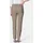 GOLDNER Kurzgröße: Schlupfhose LOUISA mit Steppnähten in taupe | Gr.: 22