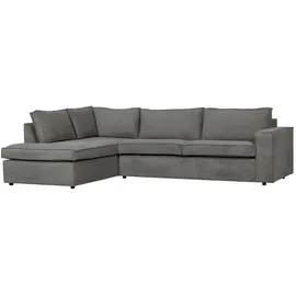 Livetastic Ecksofa Thomas Dunkelgrau
