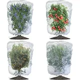 Pflanzenschutznetz Insektenschutznetz mit Kordelzug,2pcs Gemüsenetz, Vogelschutznetz,Schutznetz Pflanzen,Blumen Schutznetz,Gartennetz Insektennetz,Netz für Pflanzen Gemüse,Gemüsenetz Garten