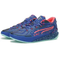 Puma Stewie 4 Night Vision Basketballschuhe Damen Damen, Gr. 38.5, Vivid Blue electric peppermint Green - 38.5 EU