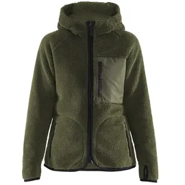 Blåkläder Damen Faserpelz-Kapuzenjacke "4727" - S - herbstgrün