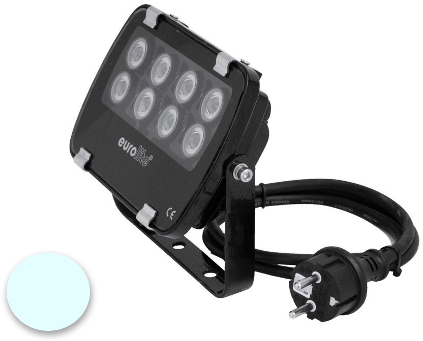 EUROLITE LED IP FL-8 | 30¬∞ | 8x1W | IP56 | Lichtfarbe Kaltweiß