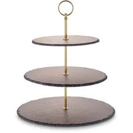 Echtwerk Etagere-/ in Grau Ø (H)35 cm,