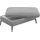 sit&more Polsterhocker Emely 104 x 47 x 69 cm Grau