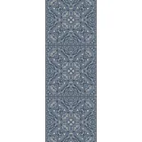 Queence Vinyltapete »Alexander« Antikoptik Barock Kunst bedruckt glatt 90x250cm, selbstklebend, kinderleichte Anbringung,, Sticker, blau