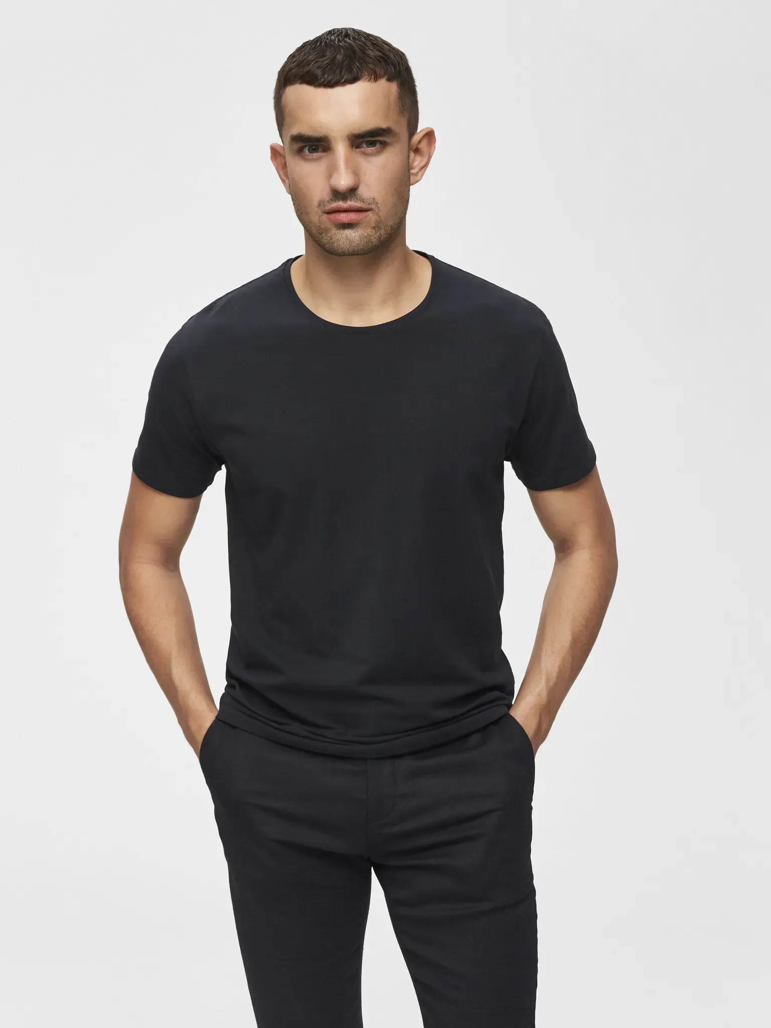 Rundhalsshirt SELECTED 