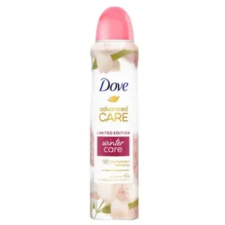 Dove Deospray Advanced Care Winter Care,Jasmin & Puderduft Antitranspirant 72 Stunden Schutz weiche Achseln 0% alkohol Deodorant mit Skin Hydration Technology,150ml (6er Pack)