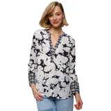 Emily van den Bergh Bluse schwarz/beige - 40 - 40