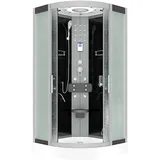 AcquaVapore Komplettdusche Duschkabine Fertigdusche Dusche D58-13m0-ec 90x90 cm Mit 2k Scheiben Versiegelung