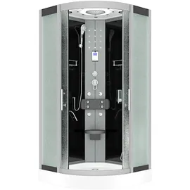 AcquaVapore Komplettdusche Duschkabine Fertigdusche Dusche D58-13m0-ec 90x90 cm Mit 2k Scheiben Versiegelung