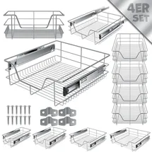 Kesser KESSER® Teleskopschublade Küchenschublade Küchenschrank ? Korbauszug ? Schrankauszug ? Vollauszug ? Schublade
