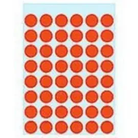 Herma 1862 rot Ø 13 mm 5 Blatt à 48 Etiketten