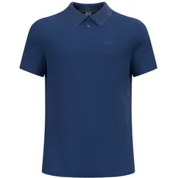 Odlo Wander-/Freizeit Polo Essential Solid (bequeme Passform, Baumwolle/Polyester) navyblau Herren