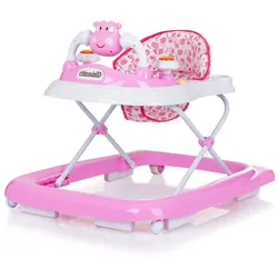 Chipolino Lauflernhilfe Little Cow Räder Stopper Höhenverstellbar Musik Licht rosa