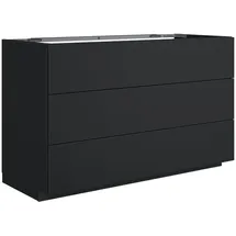 Neoro N50 3 Auszüge 120 x 76 x 51,3 cm schwarz matt