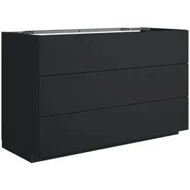 Neoro N50 3 Auszüge 120 x 76 x 51,3 cm schwarz matt