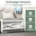 SoBuy Schuhbank 80 x 45 x 26 cm weiß / weiß