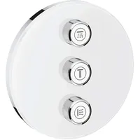 Grohe Grohtherm SmartControl moon white, rund, UP-Ventil 3-fach