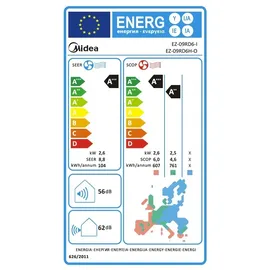 Midea Solstice Klimaanlage Außeneinheit 2,6 kW Weiß