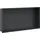 vidaXL Duschnische Mattschwarz 62x32x9 cm Edelstahl