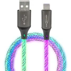 Ansmann USB-A auf USB Typ C 1 m Schwarz