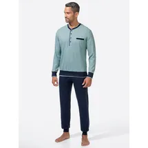 Pastunette Schlafanzug in mint-marine | Gr.: 44-46
