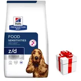 HILL'S PD Prescription Diet Canine z/d Food Sensitivities 10kg + Überraschung für den Hund