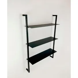 Andas Erlan Wandregal 70 x 20 x 100 cm Schwarz