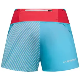 La Sportiva Flow 3 ́ ́ Kurze Hose - Malibu Blue / Hibiscus - S