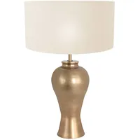 Steinhauer Tischleuchte Beistelllampe Schlafzimmerleuchte Leselampe Bronze Metall H 46
