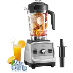 VEVOR 2,5L 1600W Standmixer Universal Mixer Smoothies Maker Milchshaker