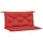 vidaXL Bankauflage 100 x 50 x 7 cm rot 2 St.