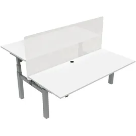 Stier Elektrisch höhenverstellbarer Team-Schreibtisch 501-88 180x80cm Weiß mel. 65-125cm