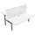 Stier Elektrisch höhenverstellbarer Team-Schreibtisch 501-88 180x80cm Weiß mel. 65-125cm