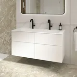 Villeroy & Boch Somera Schrank mit Doppelwaschtisch, 2 Auszüge, 5A73C1RW+B80700VF,