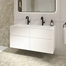 Villeroy & Boch Somera Schrank mit Doppelwaschtisch, 2 Auszüge, 5A73C1RW+B80700VF,