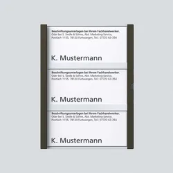 SIEDLE Namensschild graph-met kpl 200029791-00
