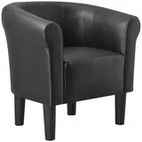 [en.casa] Sessel, Schwarz, Textil, 70x70x58 cm, Wohnzimmer, Sessel, Polstersessel